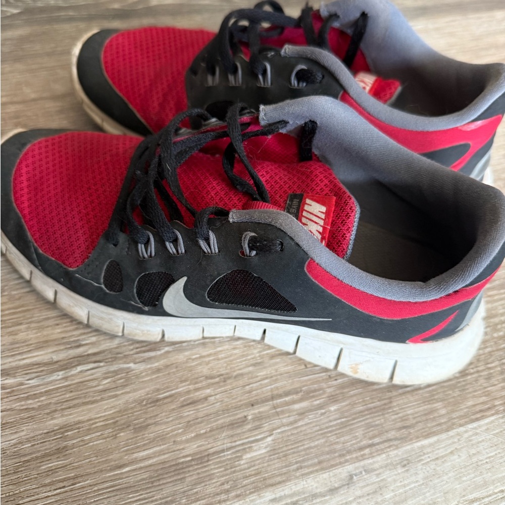 Nike Red and Black Sneakers for Flexibility and Comfort